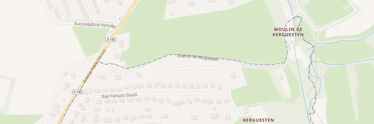 Plan du 234 Kerguesten à Pouldergat