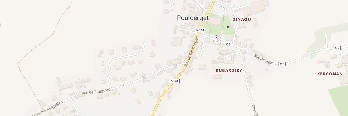 Plan du 4 Rue de Pratanirou à Pouldergat