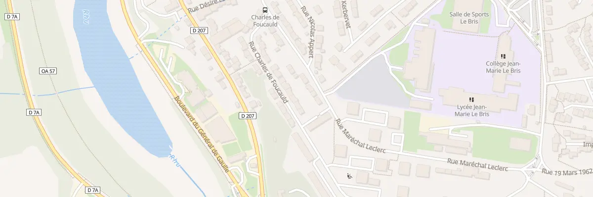 Plan du 19 Rue Charles de Foucauld à Douarnenez
