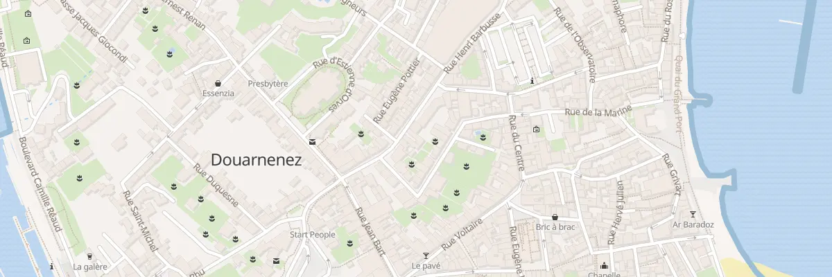 Plan du 16 Rue Henri Barbusse à Douarnenez