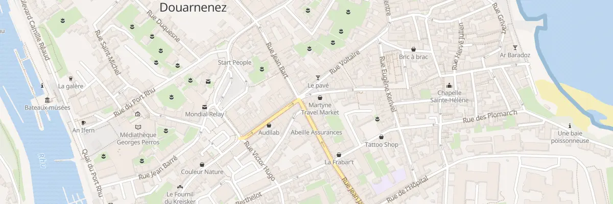 Plan du 1 Rue Jean Jaurès à Douarnenez