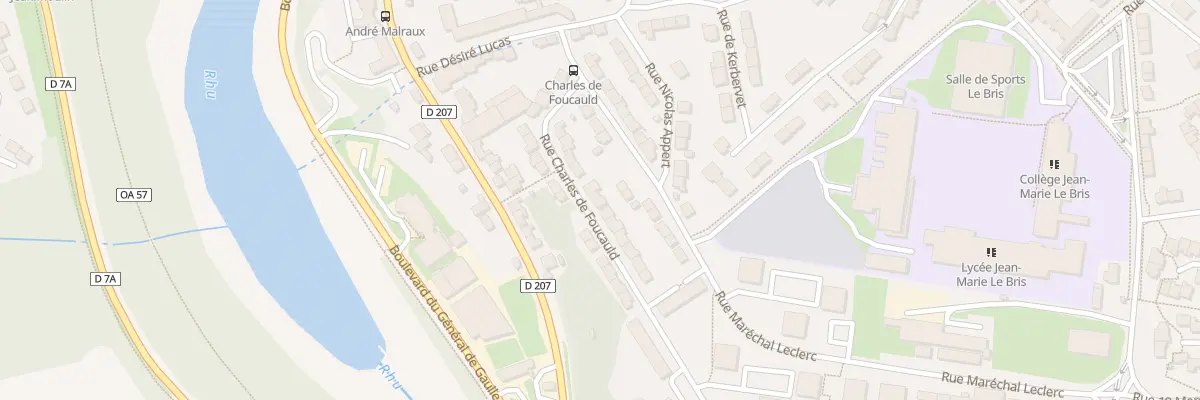 Plan du 11 Rue Charles de Foucauld à Douarnenez