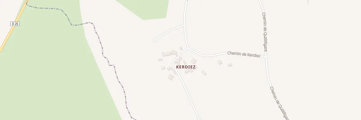 Plan du 5 Kerdiez à Ploudaniel