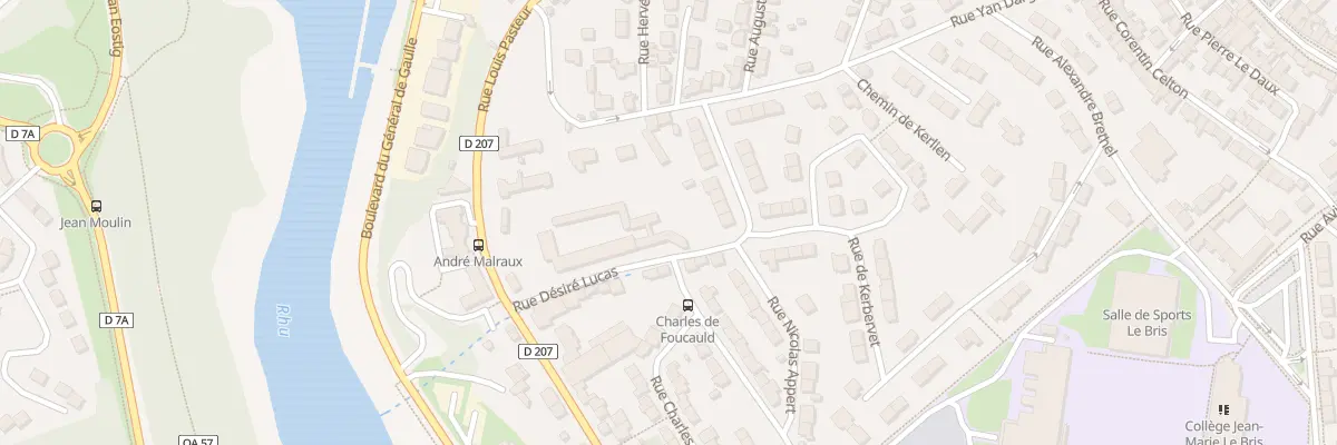 Plan du 3 Rue Desire Lucas à Douarnenez