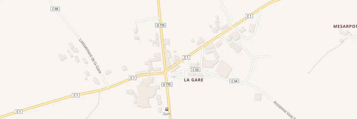 Plan du 181 La Gare à Plounéour-Brignogan-plages