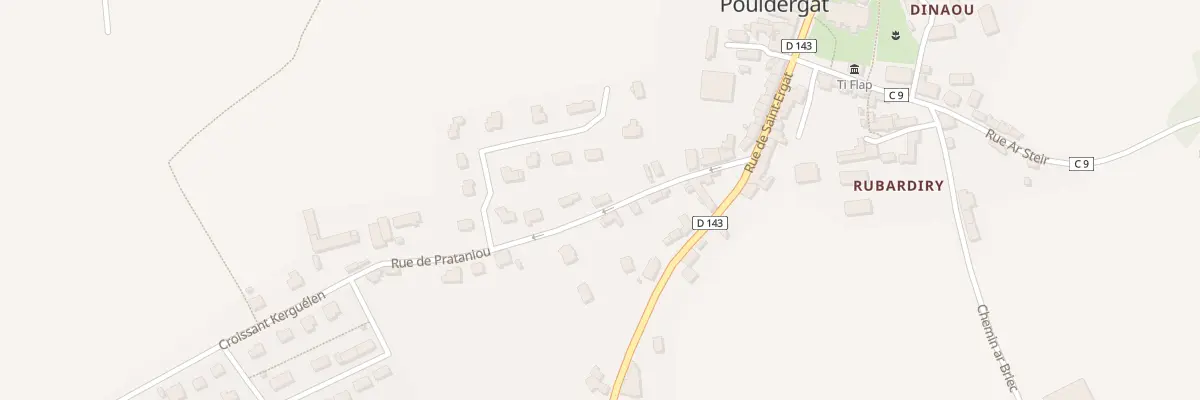 Plan du 12 Rue de Pratanirou à Pouldergat