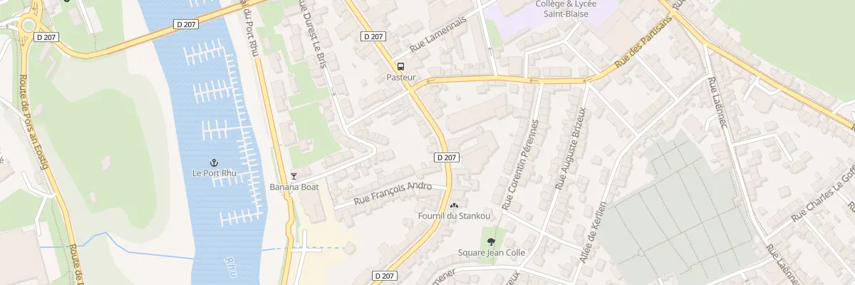 Plan du 50 Rue Louis Pasteur à Douarnenez