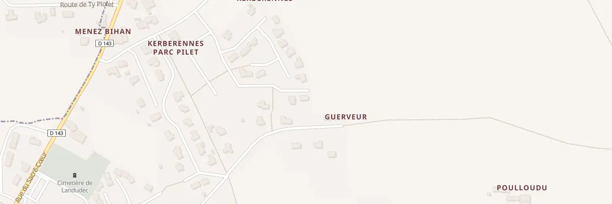 Plan du 22 Ham de Guerveur à Landudec
