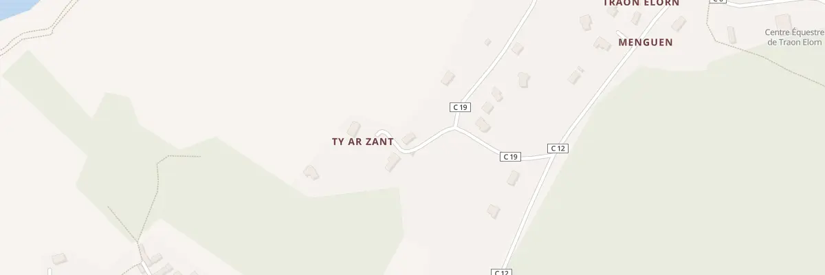 Plan du 11 Ty ar Zant à Loperhet