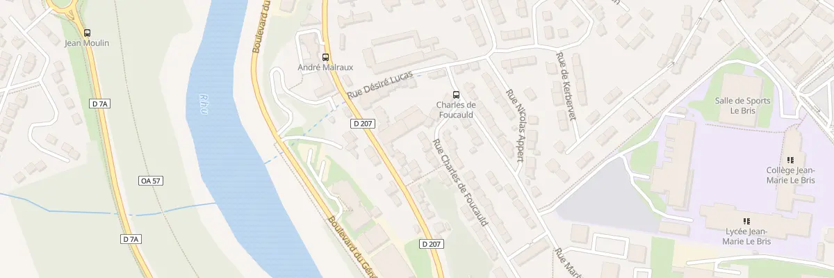 Plan du 10 Rue Charles de Foucauld à Douarnenez