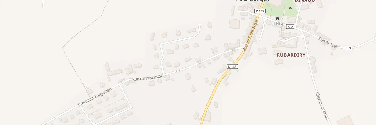 Plan du 34 Le Bourg à Pouldergat