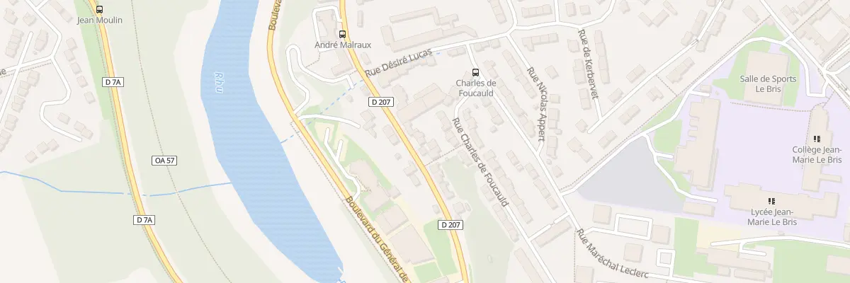 Plan du 95 Rue Louis Pasteur à Douarnenez