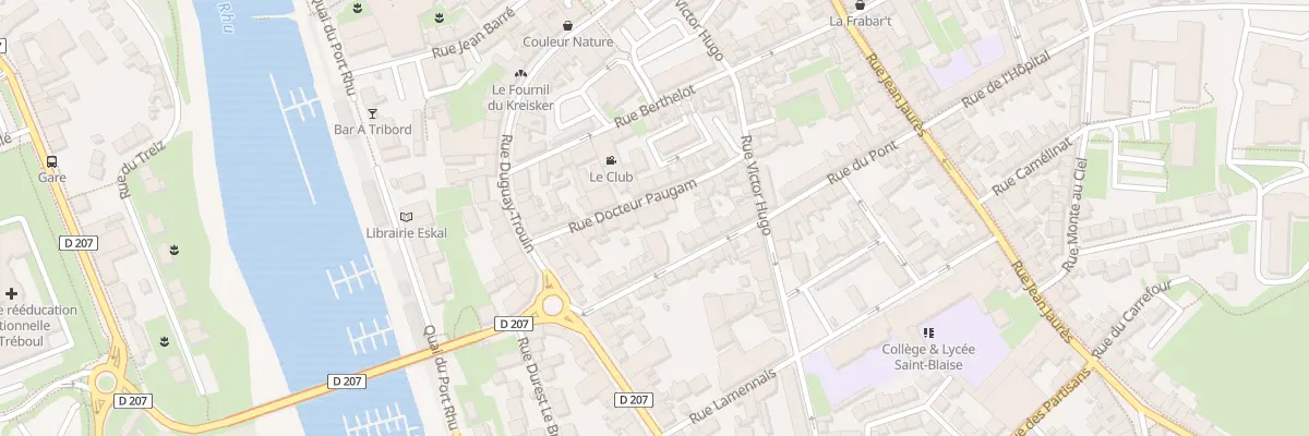 Plan du 12 Rue du Docteur Paugam à Douarnenez