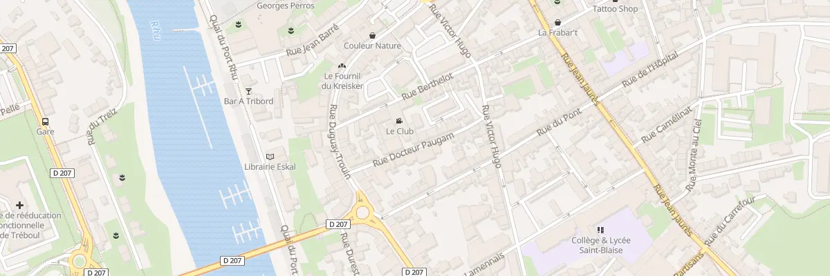 Plan du 13 Rue du Docteur Paugam à Douarnenez