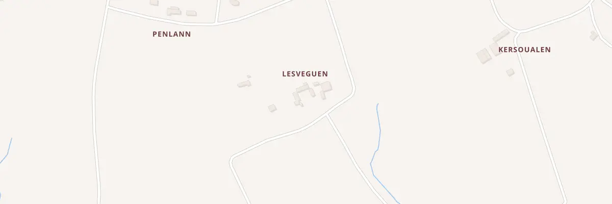 Plan du 165B Lesveguen à Tréogat