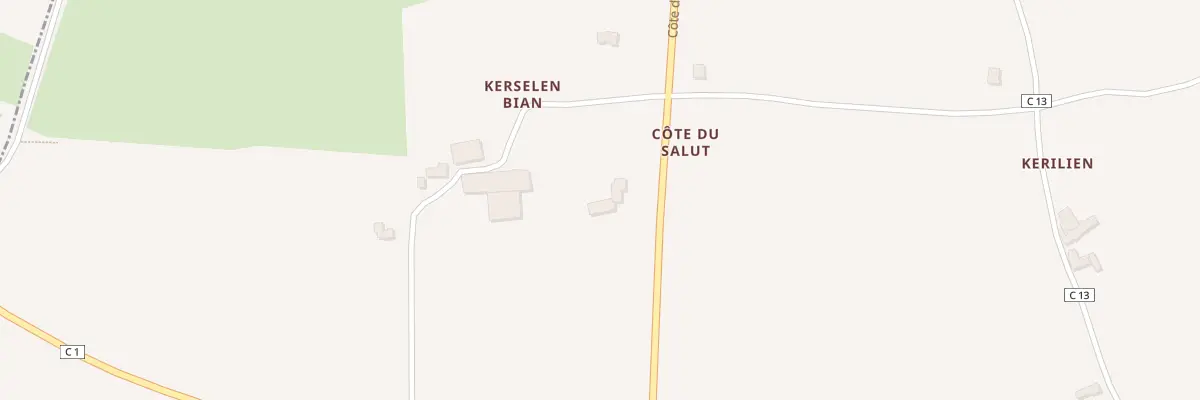 Plan du 1 La Cote du Salut à Plouider