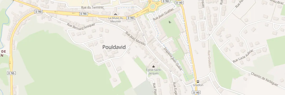 Plan du 16 Rue Eugene Lucas à Douarnenez