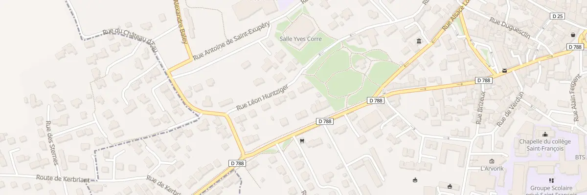 Plan du 37 Rue Léon Huntziger à Lesneven
