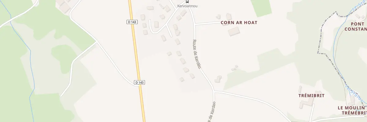 Plan du 5151 Kervoannou à Pouldergat