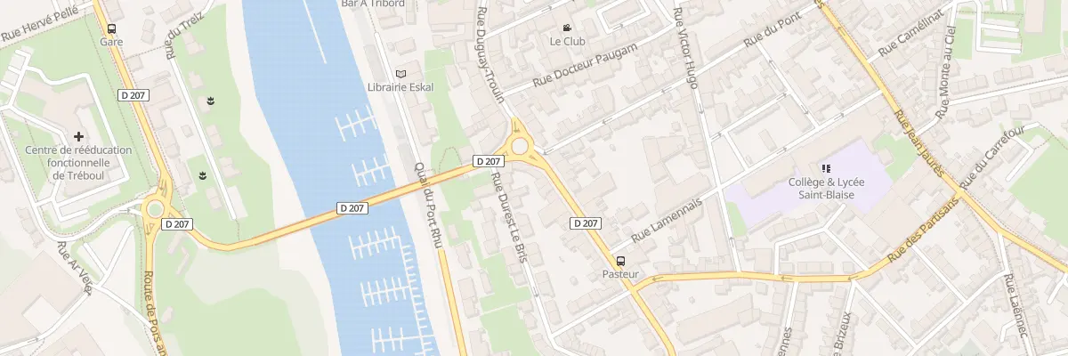 Plan du 8 Rue Louis Pasteur à Douarnenez
