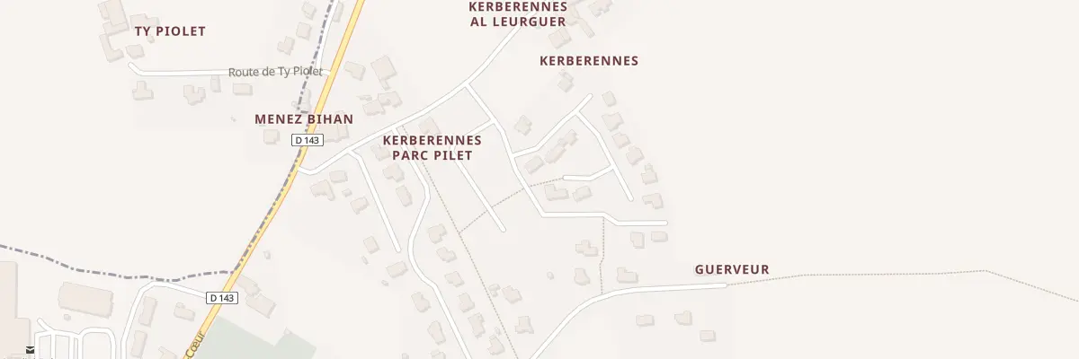 Plan du 2 Ham de Guerveur à Landudec