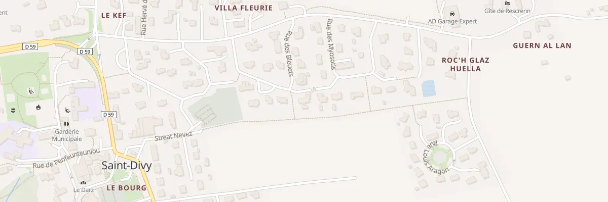 Plan du 11 Rue des Bleuets à Saint-Divy