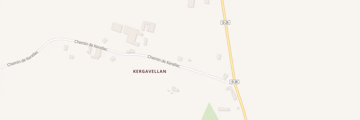 Plan du 6 Kergavellan à Ploudaniel