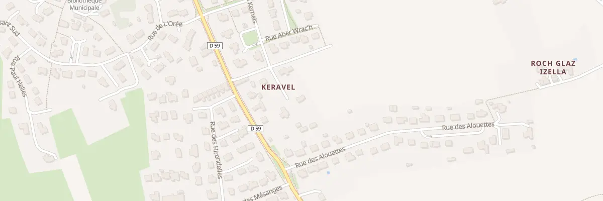 Plan du 8 Keravel à Saint-Divy