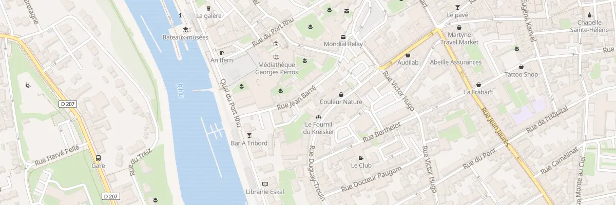 Plan du 11 Rue Jean Barre à Douarnenez