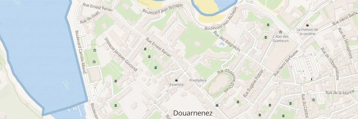 Plan du 18 Rue Ernest Renan à Douarnenez