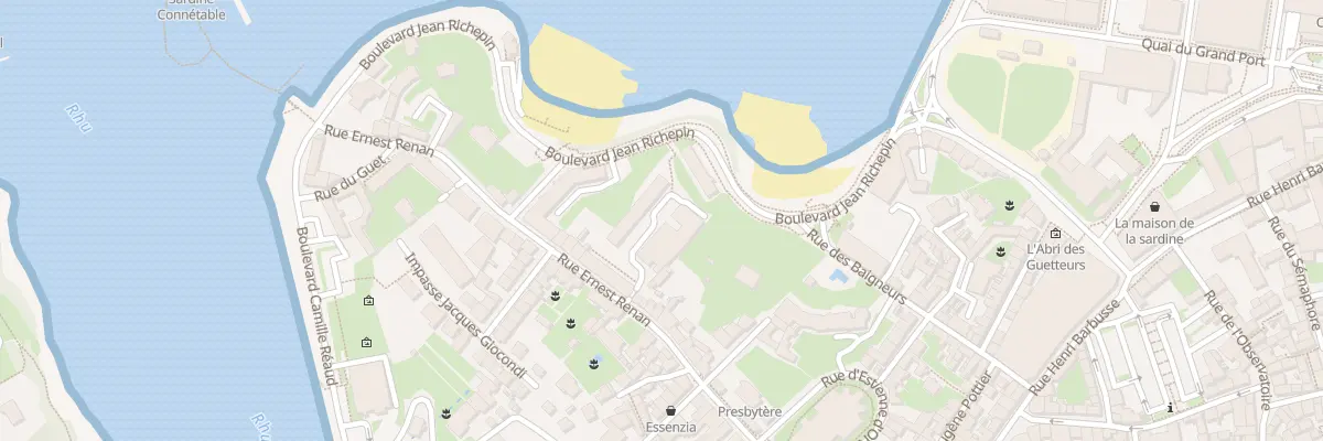 Plan du 37 Bd Richepin à Quimper