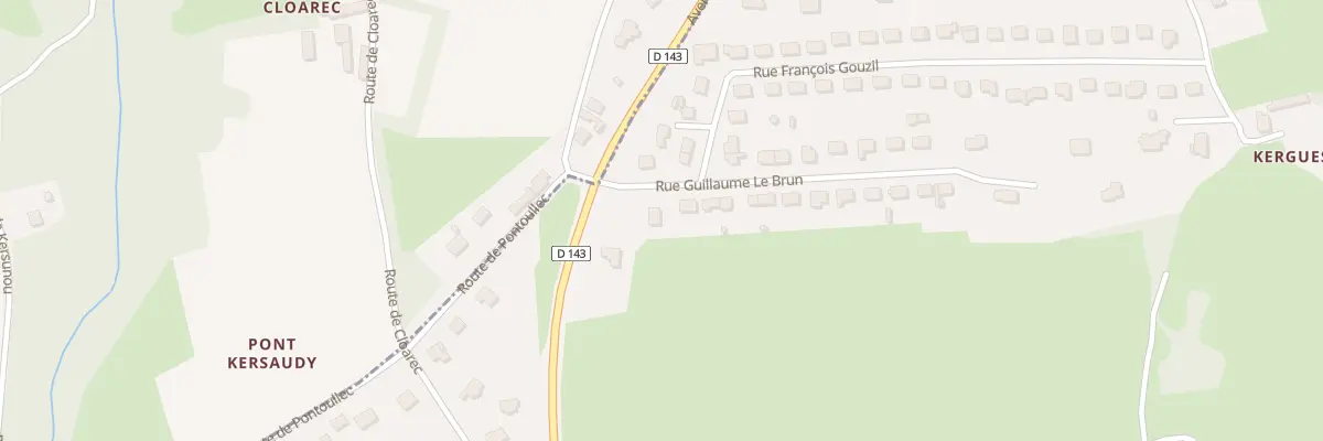Plan du 6 Rue Guillaume Le Brun à Pouldergat