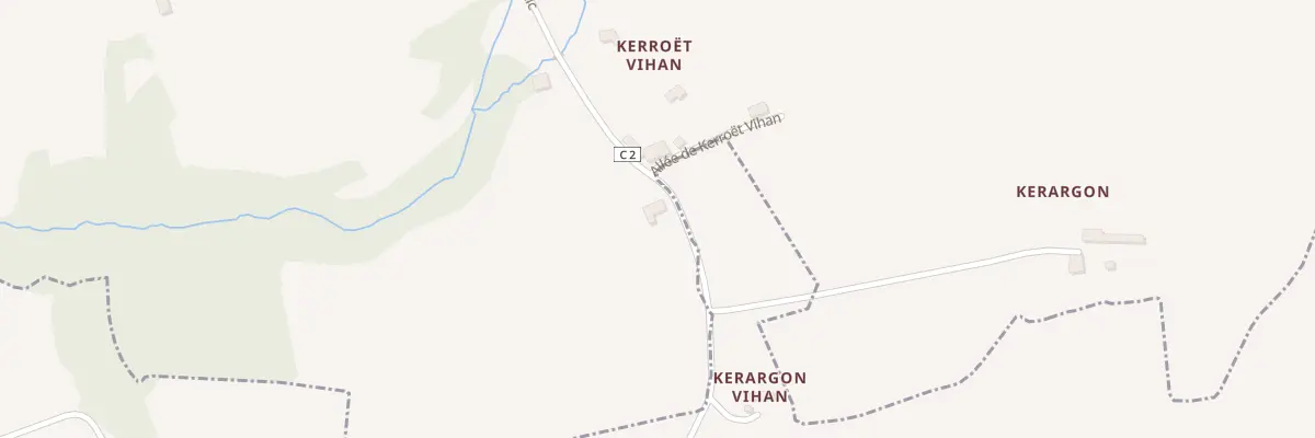 Plan du 251 Kerroet Vian à Landudec
