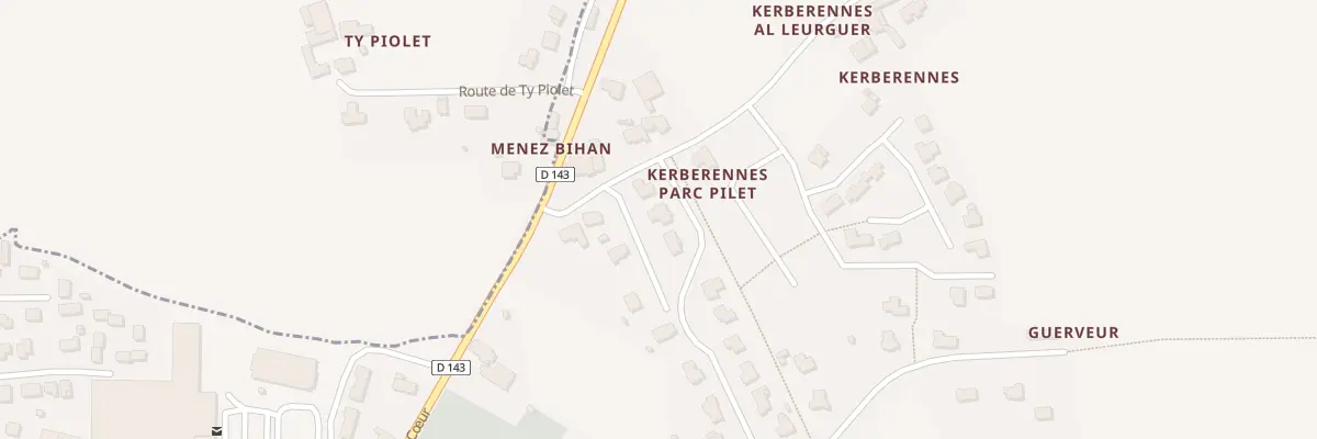 Plan du 4 Res Park Lann à Landudec
