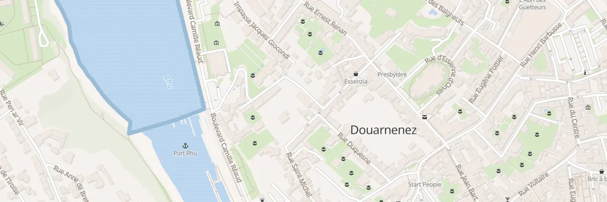 Plan du 1 Rue Daniel Flanchec à Douarnenez