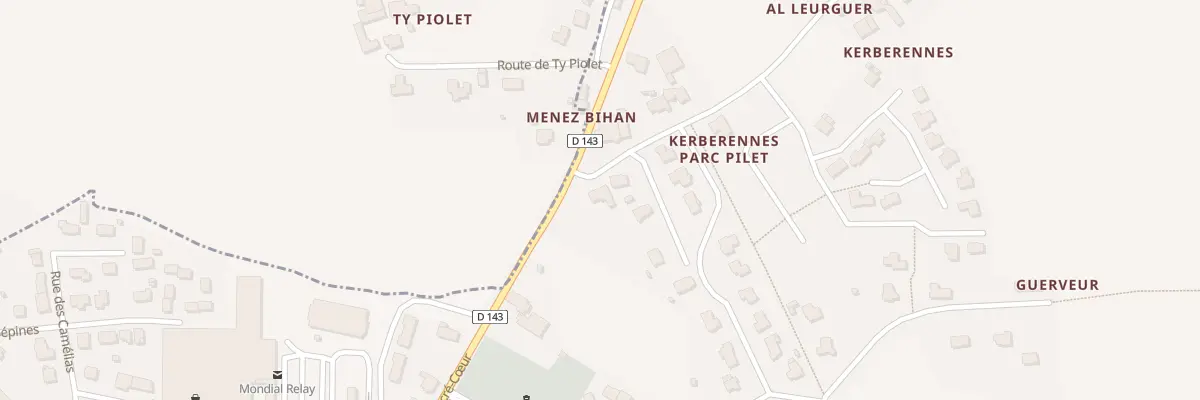 Plan du 2 Rue Ar Gore à Landudec