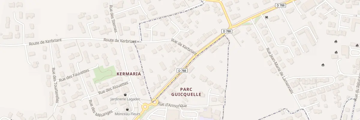 Plan du 82 Rue Gen de Gaulle à Lesneven