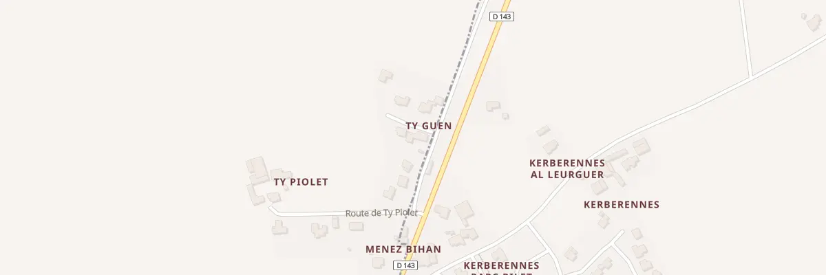 Plan du 100 Ty Guen à Guiler-sur-Goyen