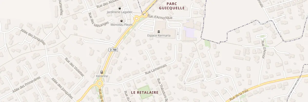 Plan du 24 Rue Théodore Botrel au Folgoët