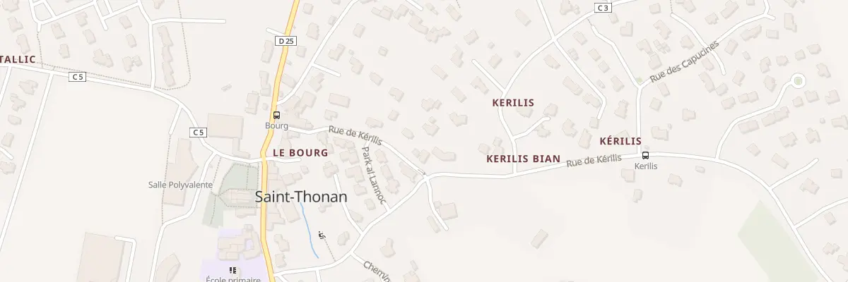 Plan du 143 Rue de Kerilis à Saint-Thonan