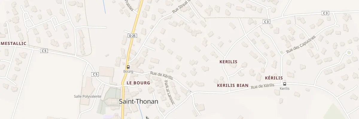 Plan du 92 Rue de Kerilis à Saint-Thonan
