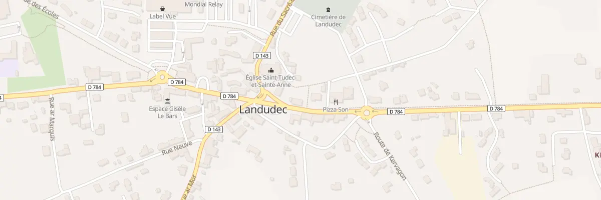 Plan du 3 Rue André Foy à Landudec