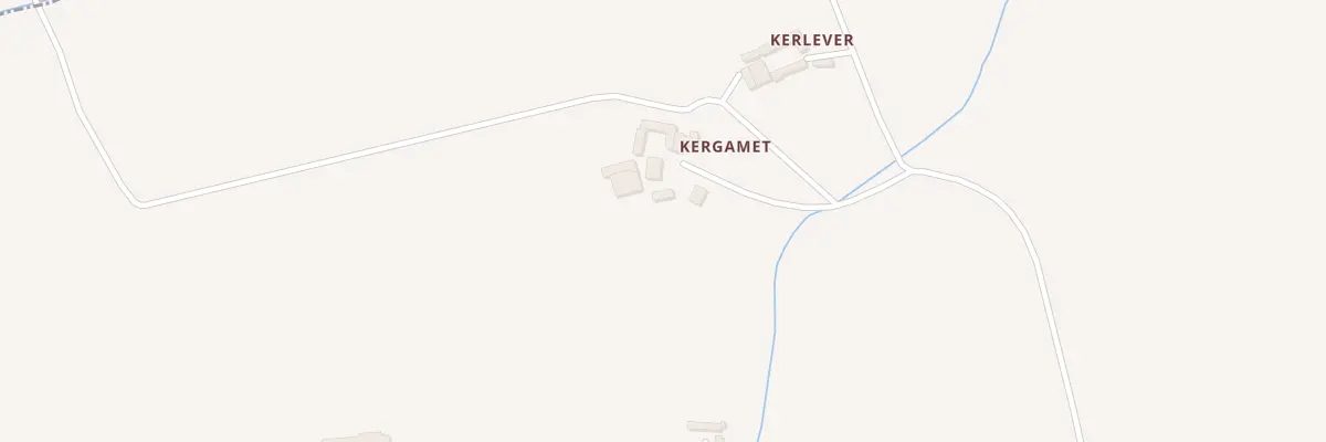 Plan du 58 Kergamet à Tréogat