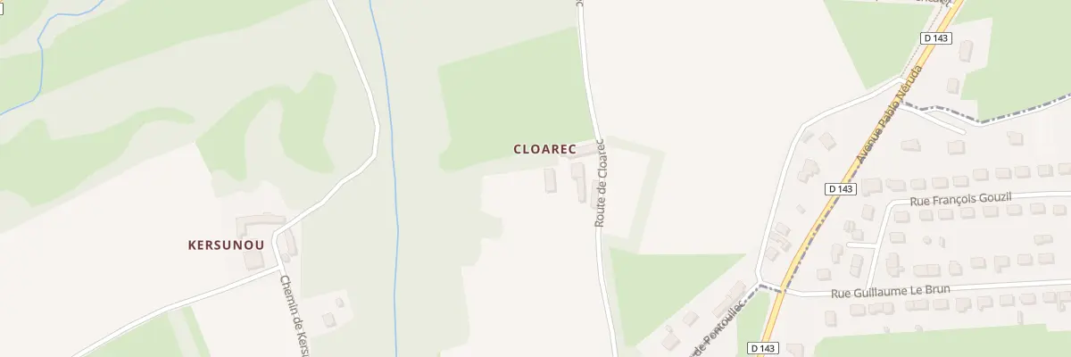 Plan du 18 Rte de Cloarec à Douarnenez