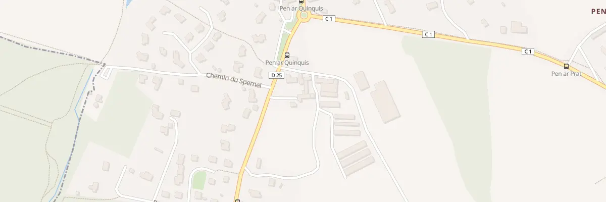 Plan du 543 Rue de Pen ar Quinquis à Saint-Thonan