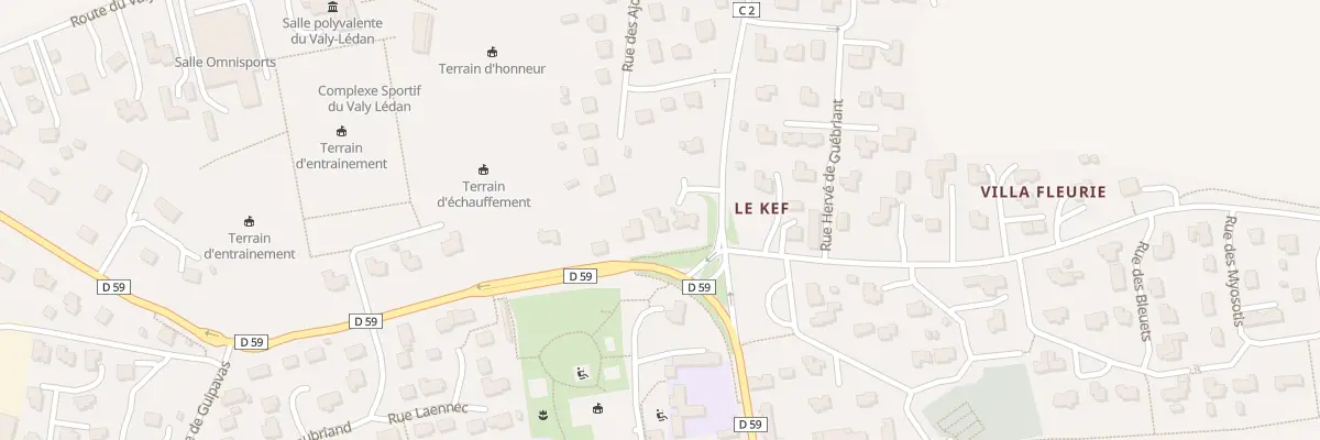 Plan du 2B Rte de Lésivy à Saint-Divy