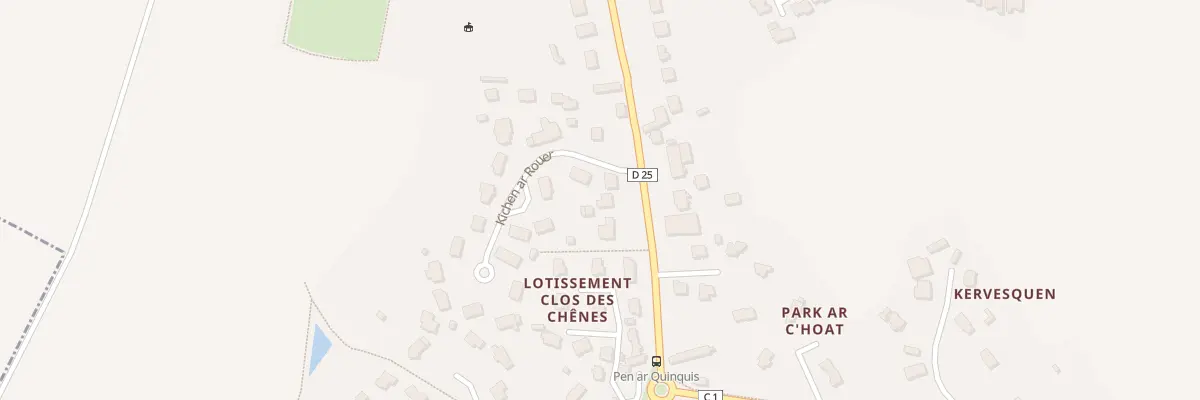 Plan du 258 Rue de Pen ar Quinquis à Saint-Thonan