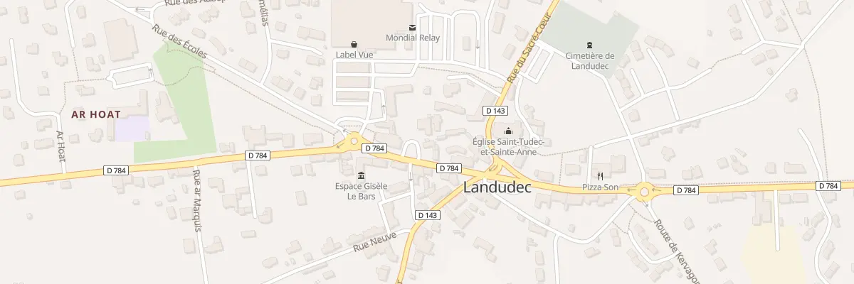 Plan du 8 Rue Ar Marquis à Landudec
