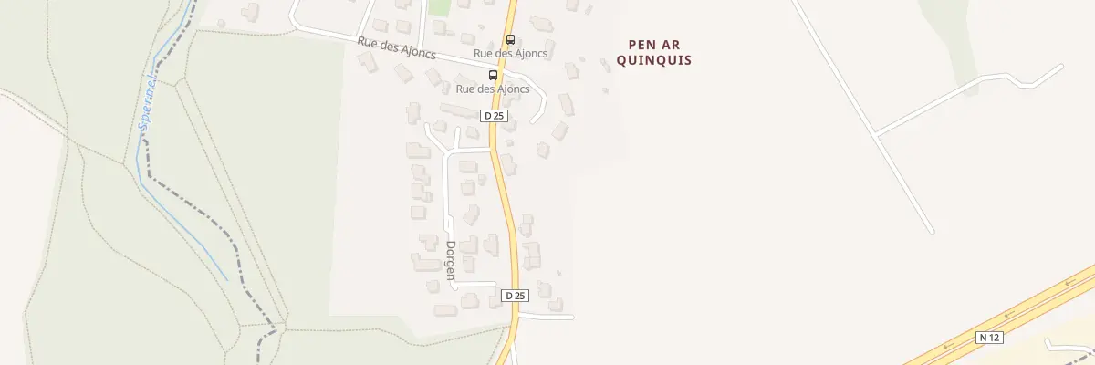 Plan du 845 Rue de Pen ar Quinquis à Saint-Thonan
