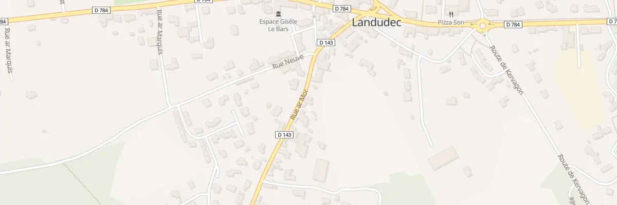 Plan du 13 Rue Ar Mor à Landudec